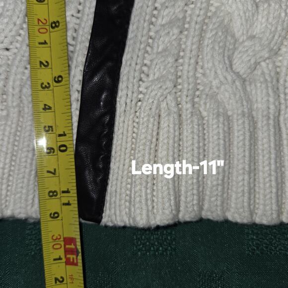 Banana Republic Baby Cableknit Sweater 6-12 Months Fisherman Cream Zip Up Mini - Picture 9 of 11